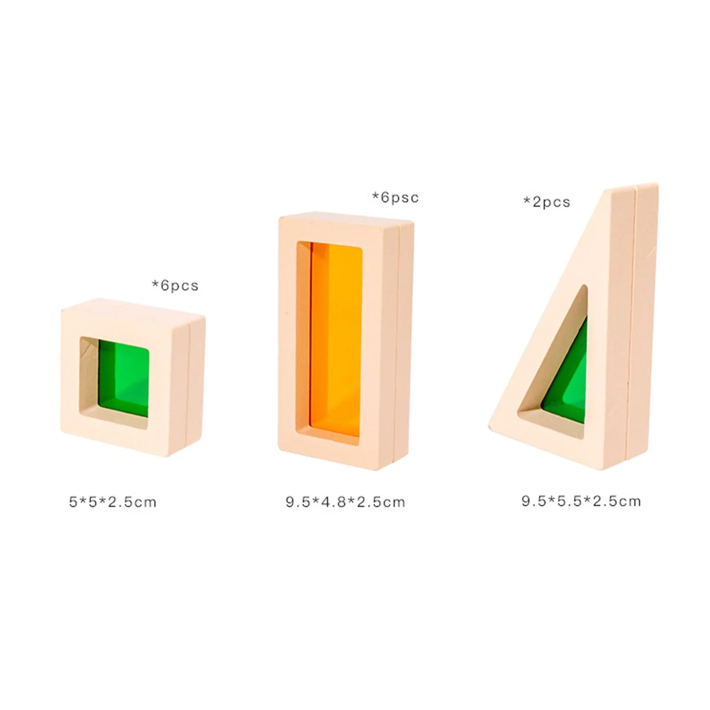 Colorblocks | Spelen Met Licht En Kleur - Montessori Houten Bouwstenen