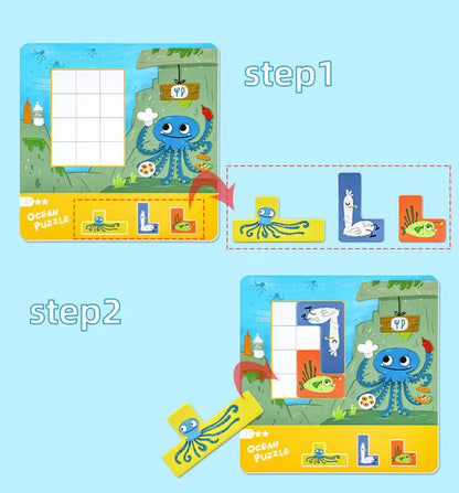 Seapuzzle | Ontdek Kleurrijke Oceaandieren - Educatief Puzzelspel
