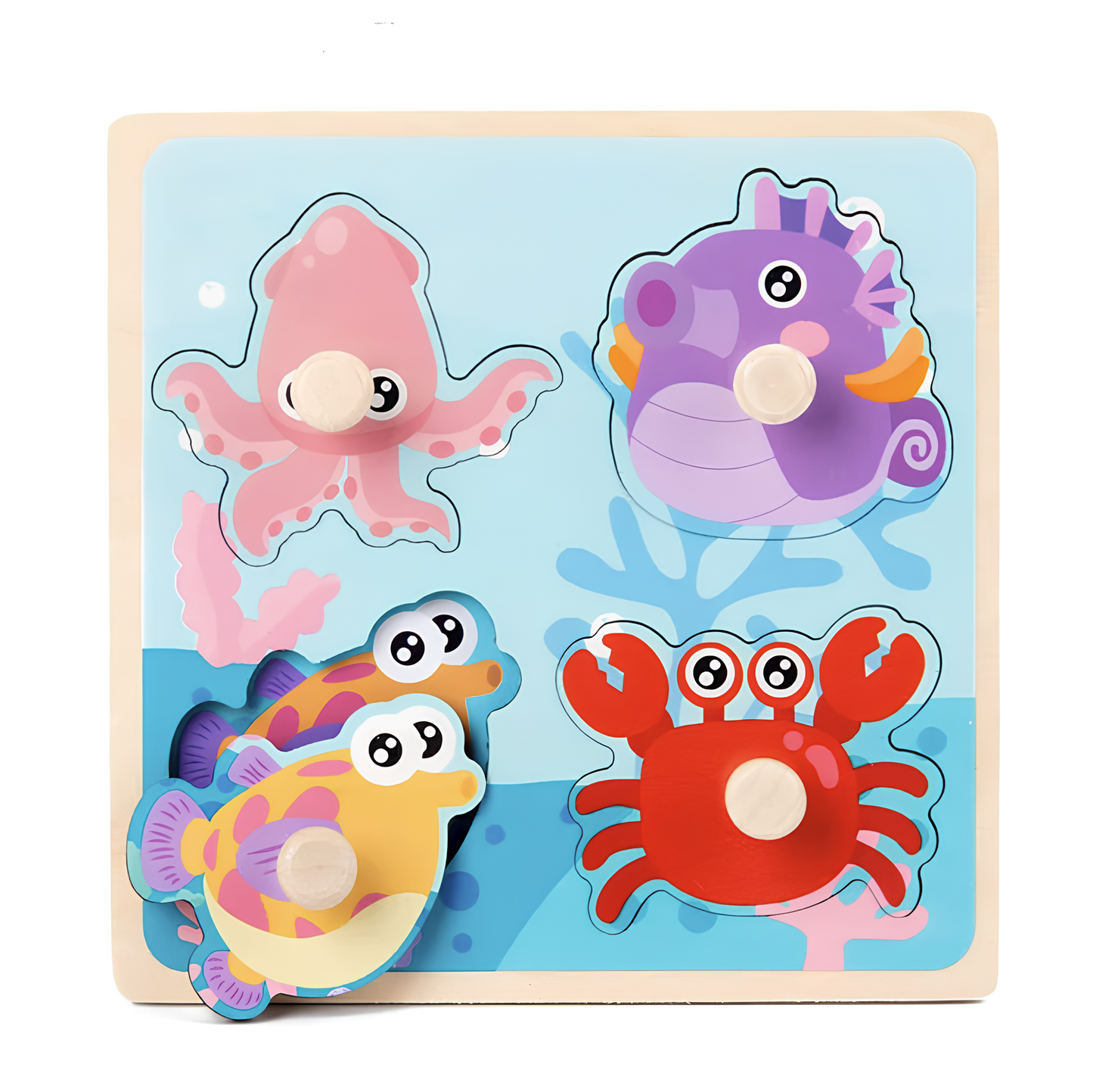 Wildwood Puzzle | Leer Dieren En Vormen Kennen - Houten Speelset