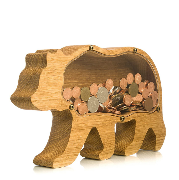 Houten Spaarpot | Speels Leren Sparen