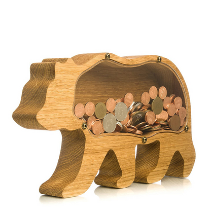 Houten Spaarpot | Speels Leren Sparen