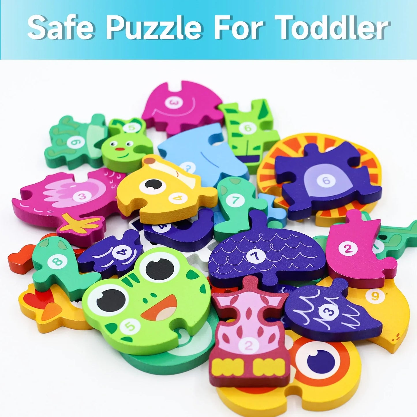 Zooshapes | Kleurrijke Dieren En Logica Trainen - Houten Puzzel