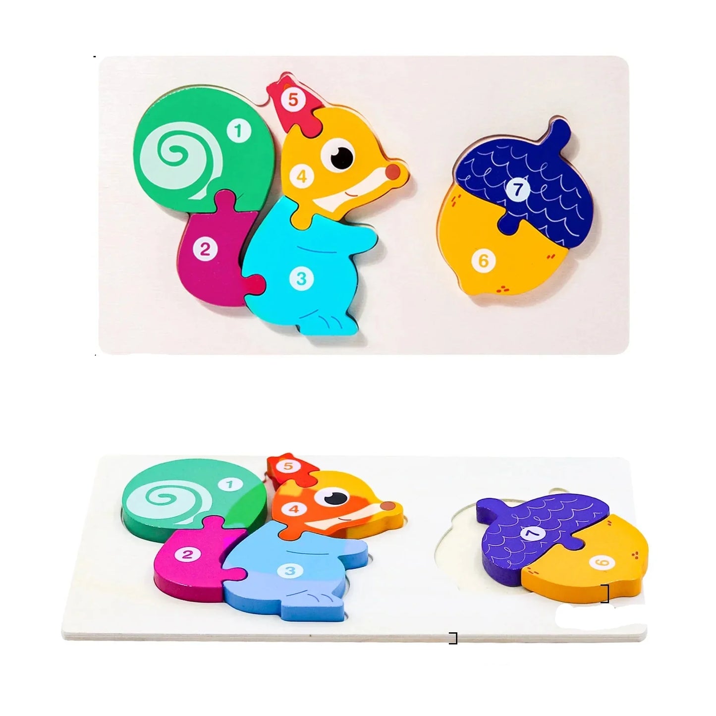 Zooshapes | Kleurrijke Dieren En Logica Trainen - Houten Puzzel