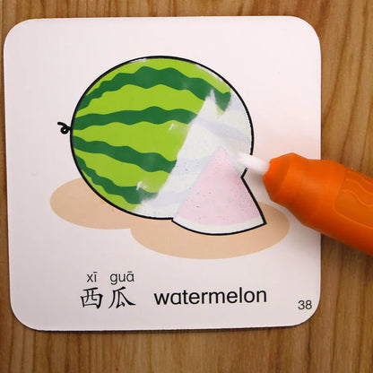 Magic Aqua Cards | Ontdek Letters En Vormen -  Educatieve Leerkaarten
