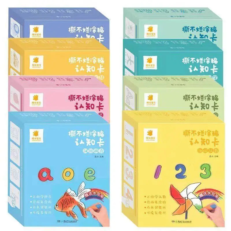 Magic Aqua Cards | Ontdek Letters En Vormen -  Educatieve Leerkaarten