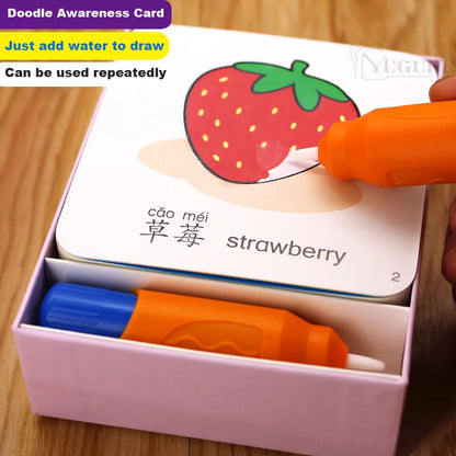 Magic Aqua Cards | Ontdek Letters En Vormen -  Educatieve Leerkaarten
