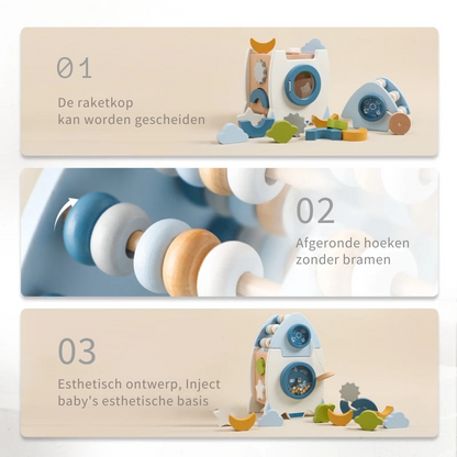 Rocketplay Blocks | Bouw Je Droomraket - Houten Raketset