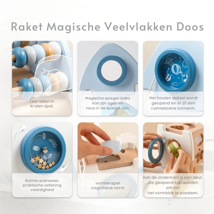 Rocketplay Blocks | Bouw Je Droomraket - Houten Raketset