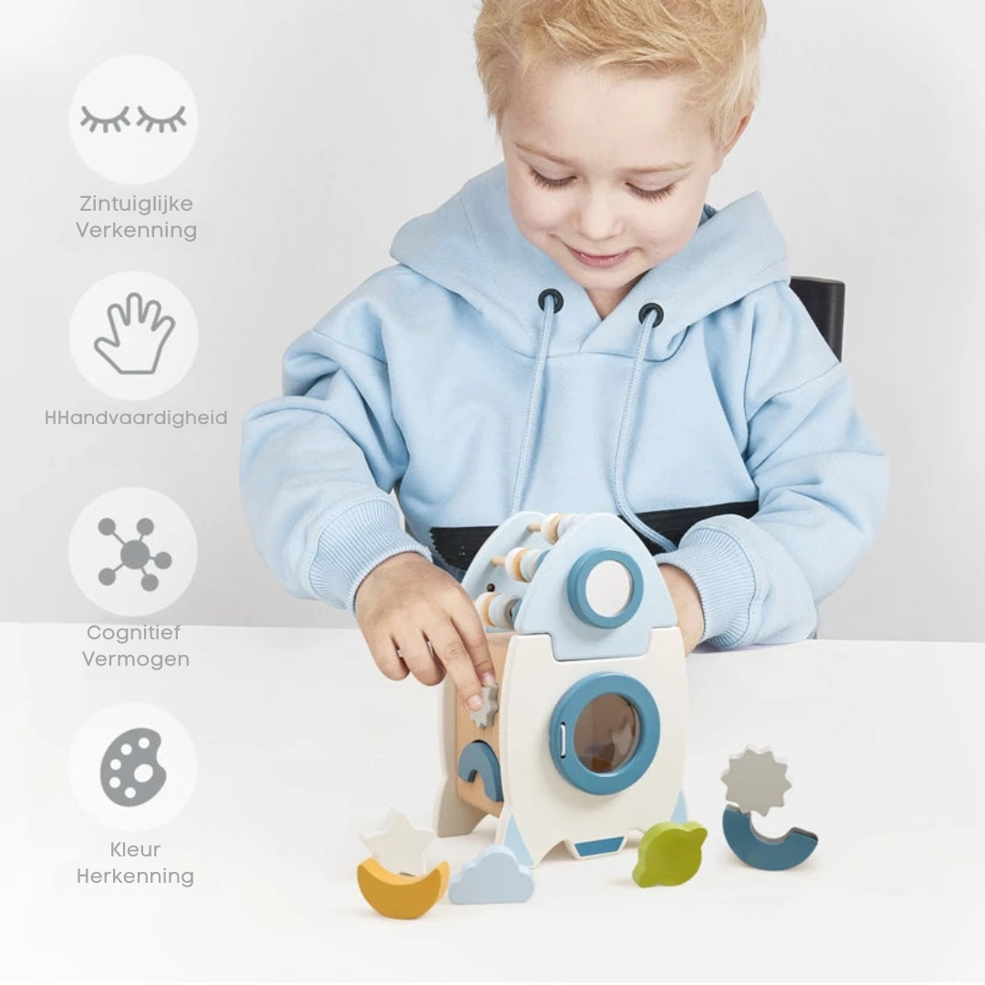 Rocketplay Blocks | Bouw Je Droomraket - Houten Raketset