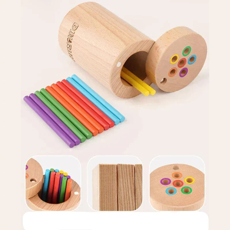 Matchsticks | Kleurrijk Leren En Balanceren - Educatief Houtspel