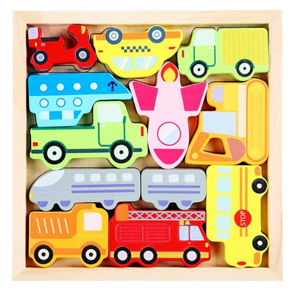 Totspuzzle | Perfect Voor Kleine Handjes - Houten Vormenpuzzel