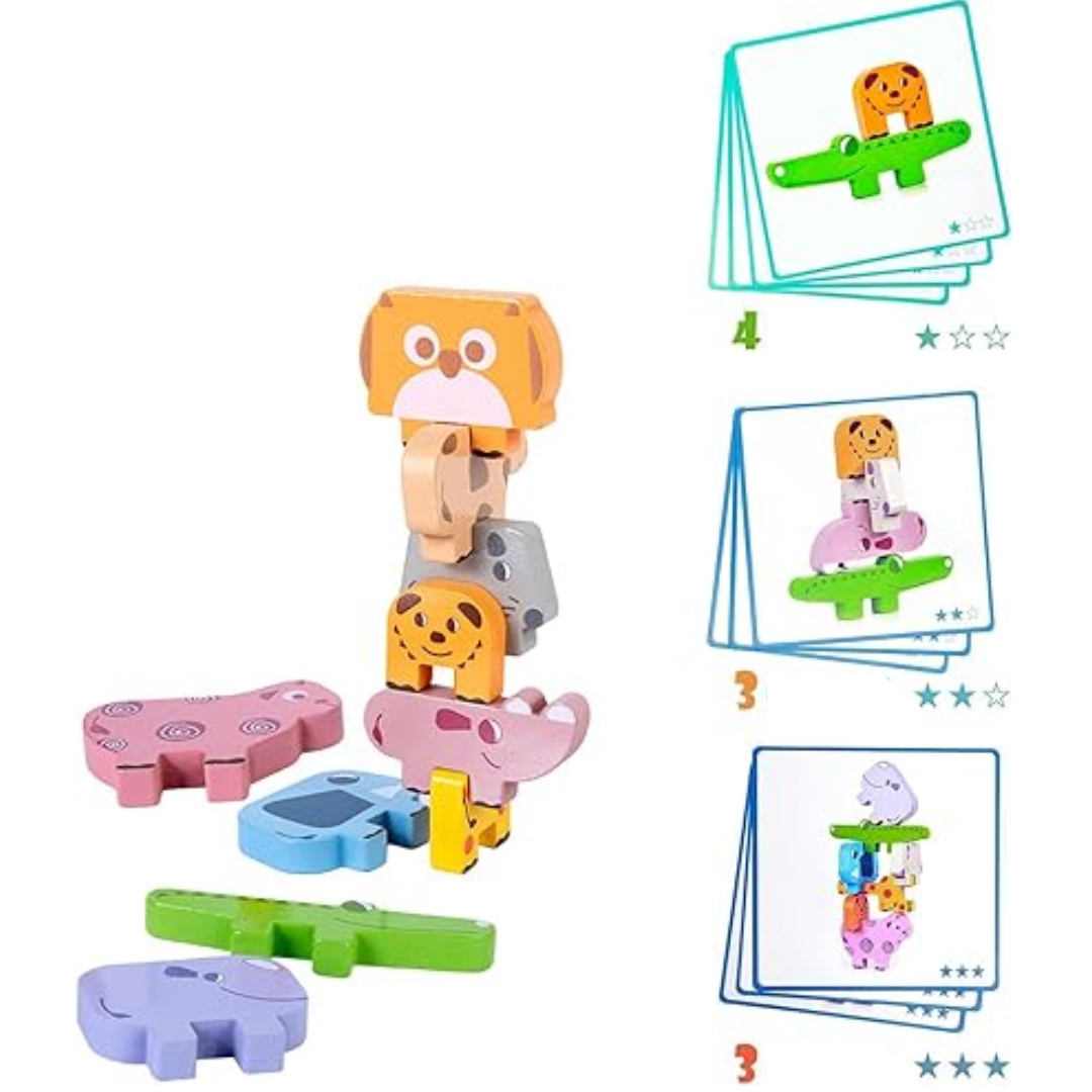 Zootowers | Creatief Stapelen Met Dieren - Stapelspel