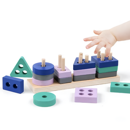 ShapePlay | Stapel en leer - Geometrische blokken