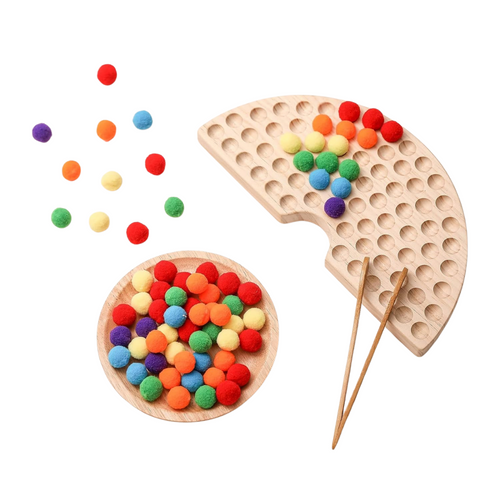 CleverBeads | Kleurrijk leren tellen - Houten Tel- en sorteerspel