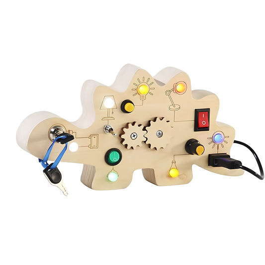Dinoquest | Motoriek En Probleemoplossend Leren - Montessori Activiteitenbord