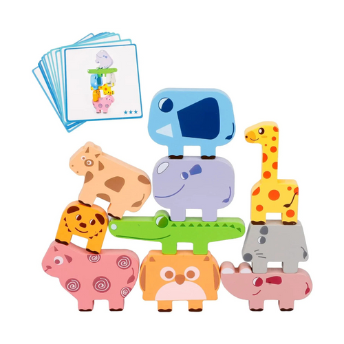 Safaribalance | Balanceren Met Schattige Dieren - Educatief Stapelspel