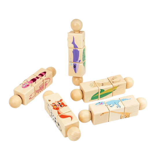 Rotatepuzzle | Draaien En Ontdekken - Houten Puzzle