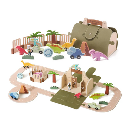 Jurassicquest | Fantasie En Leren Samen - Houten Speelgoedset