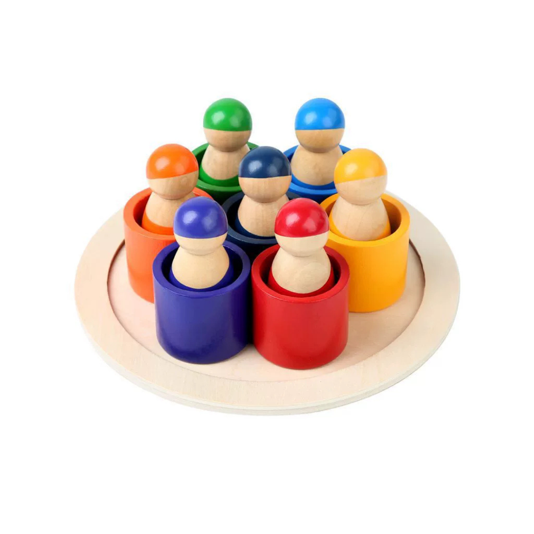 Stackjoy | Creatief Leren En Bouwen - Houten Stapelspel
