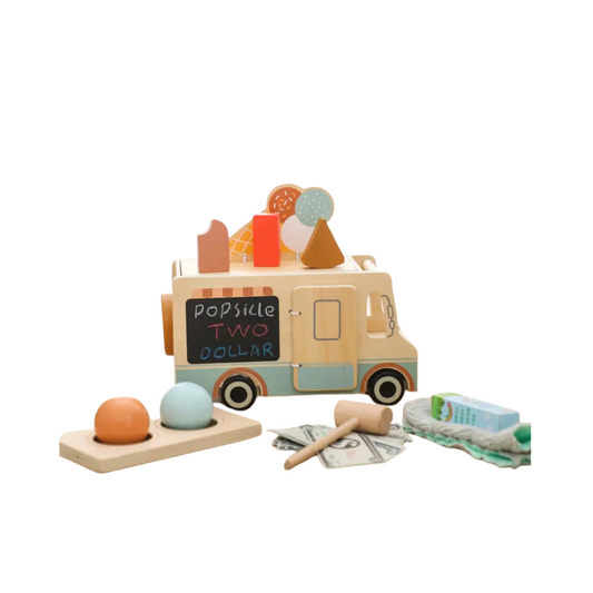 Tinygelato | Rijdend Speelplezier Met Ijsje - Houten Ijswagen