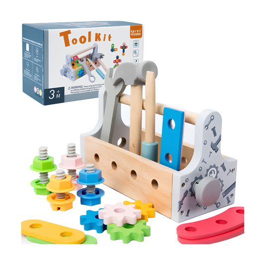BuildiBox | Leren bouwen met plezier - Houten gereedschapskist