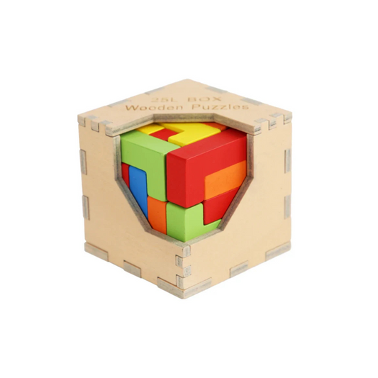 Puzzleplay | Slimme Combinaties Maken - 3D Houten Tetris