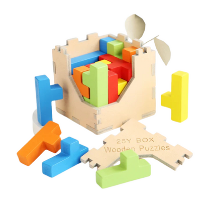 Puzzleplay | Slimme Combinaties Maken - 3D Houten Tetris