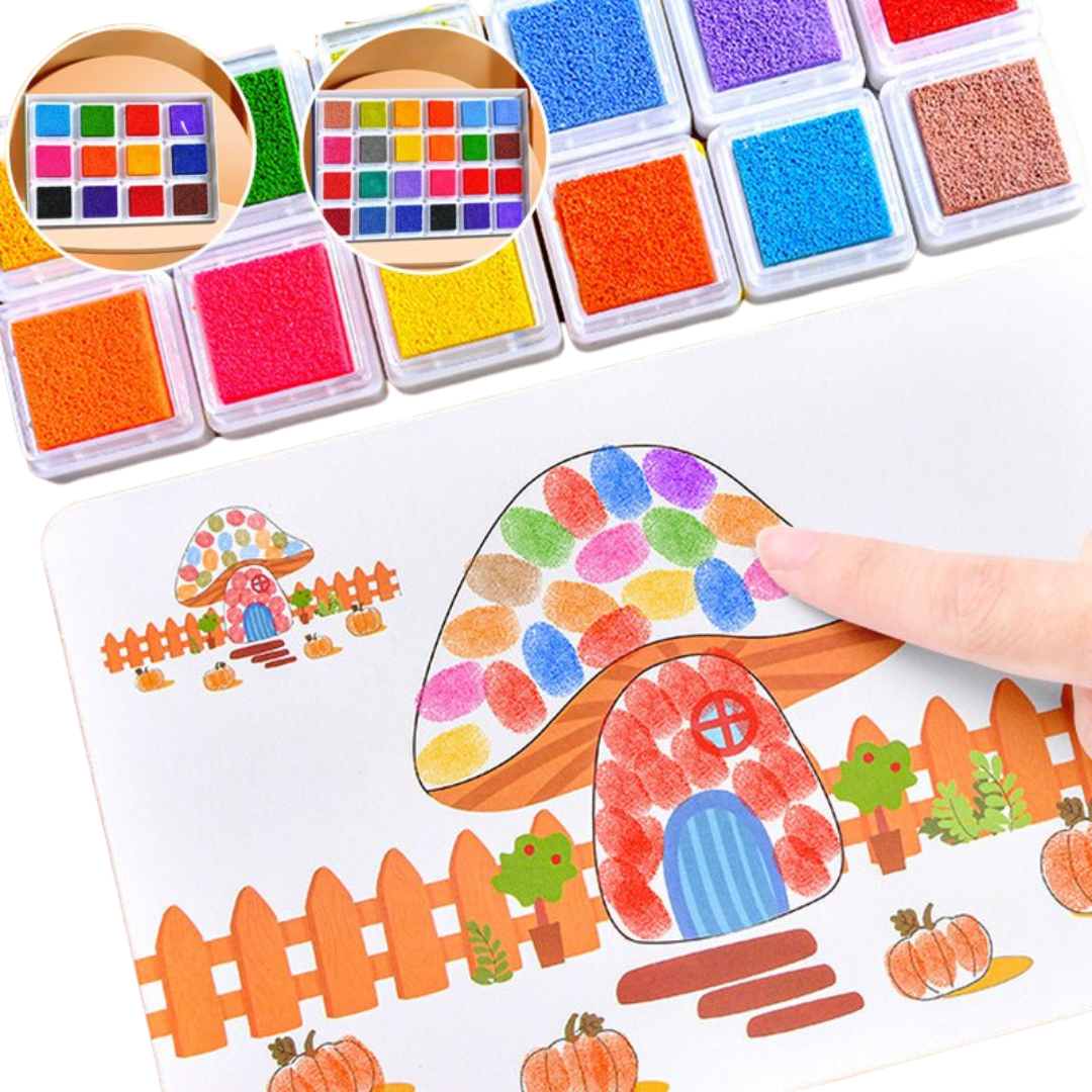 Fingerfun | Ontdek En Creëer Met Plezier - Vingerverf Speelset
