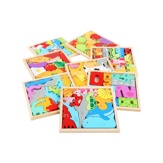 Totspuzzle | Perfect Voor Kleine Handjes - Houten Vormenpuzzel