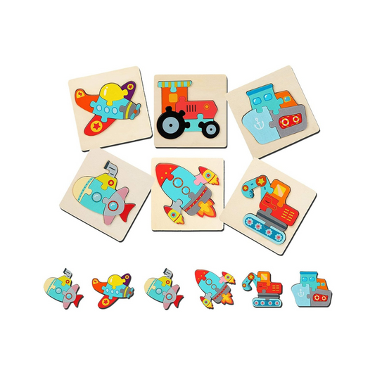 Vroomquest | Spelenderwijs Vormen Leren - Houten Puzzel