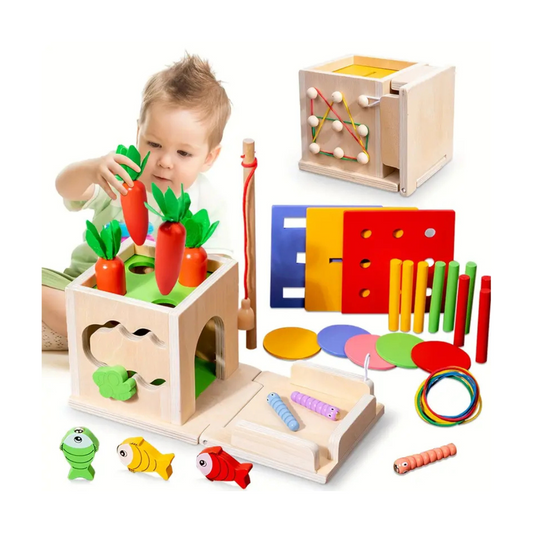 Wonderbox | Motoriek En Probleemoplossing - Educatieve Activiteitenkubus