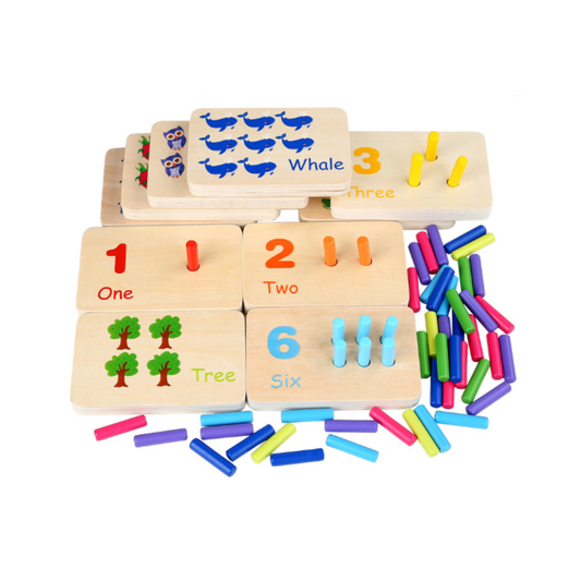Mathbuddy | Eerste Stapjes In Rekenen - Houten Montessori Telbord