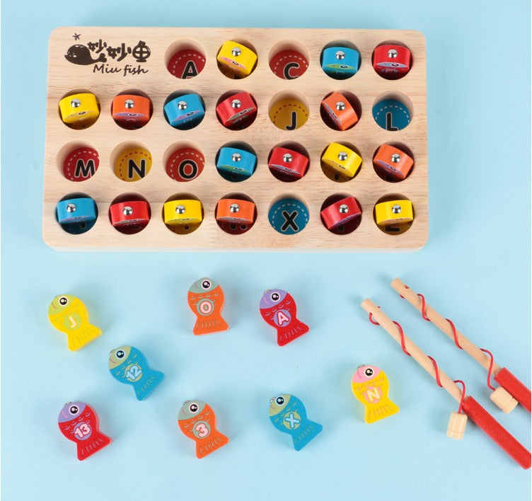 Catchwords | Leer Letters En Woorden - Houten Magnetische Visspel