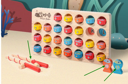 Catchwords | Leer Letters En Woorden - Houten Magnetische Visspel