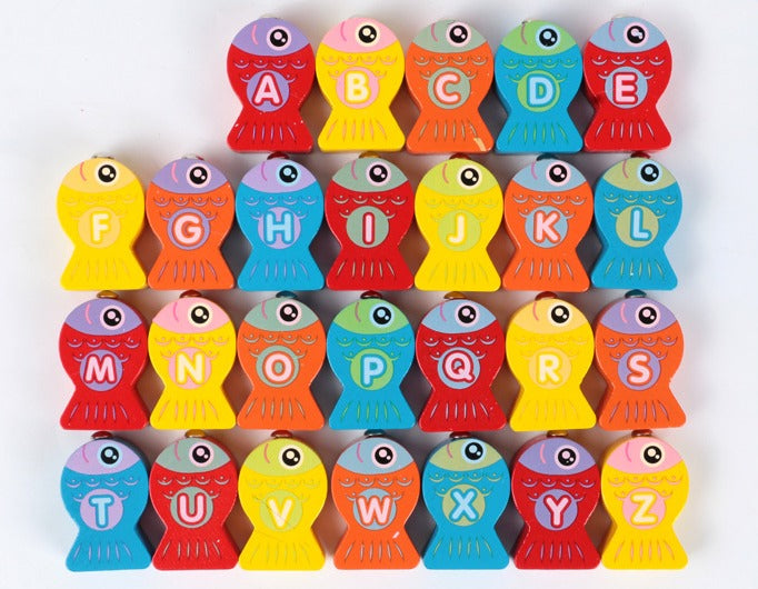 Catchwords | Leer Letters En Woorden - Houten Magnetische Visspel