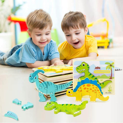 Dinotrek | Leerzaam En Leuk - Kleurrijke Puzzelset