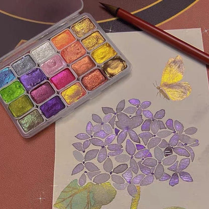 Pearlpalette | Magische Kleurenexplosie - Aquarelverfset