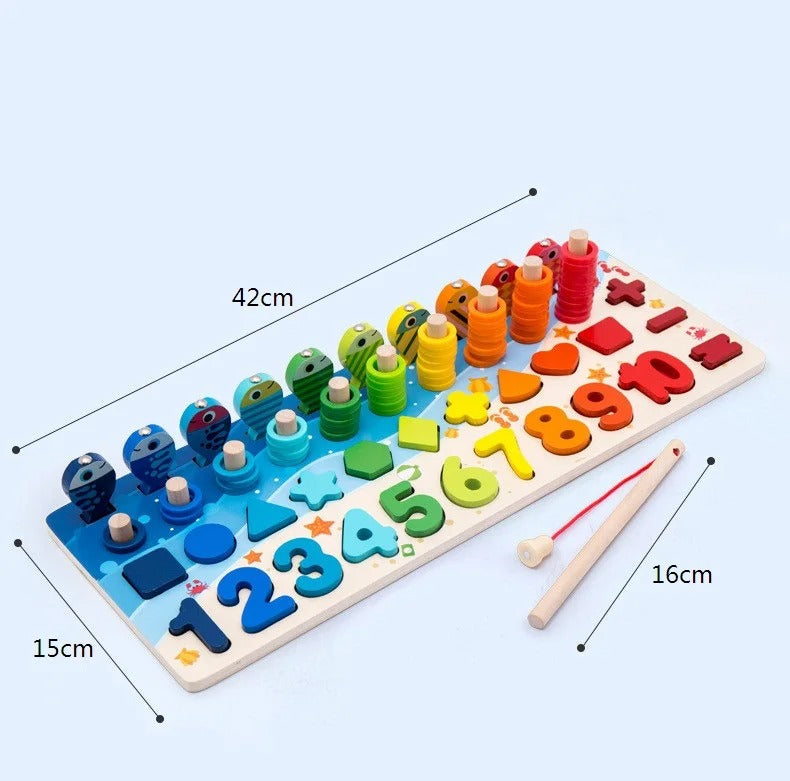 Playgrow | Ontwikkel Spelenderwijs Vaardigheden - Montessori Houten Bord