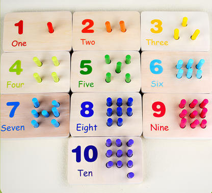 Mathbuddy | Eerste Stapjes In Rekenen - Houten Montessori Telbord
