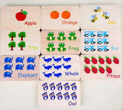 Mathbuddy | Eerste Stapjes In Rekenen - Houten Montessori Telbord