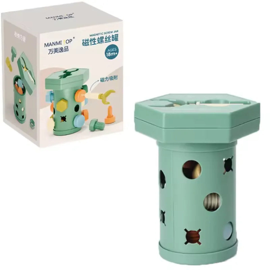 Screwitplay | Bouw En Leer Met Kleurrijke Schroeven - Montessori Schroefset