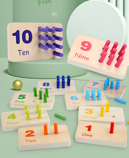 Mathbuddy | Eerste Stapjes In Rekenen - Houten Montessori Telbord