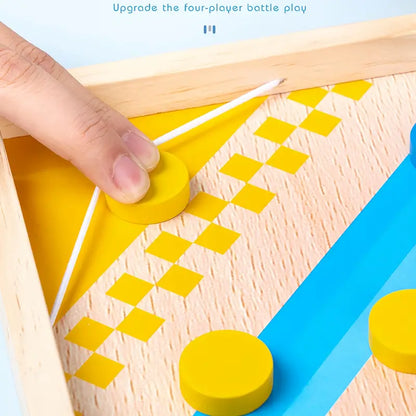 Duofun | Twee Spellen In Één - Educatief Houten Bordspel