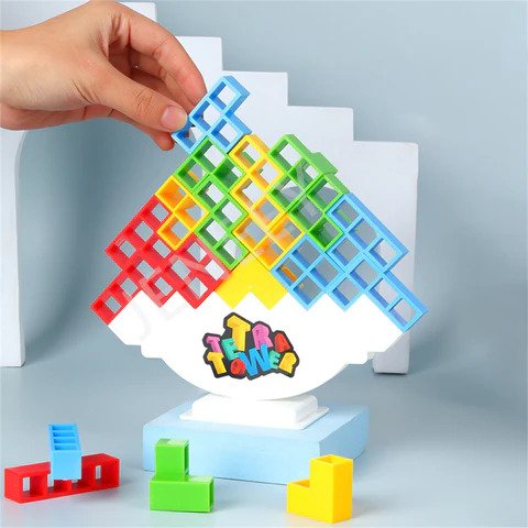 Tetratower | Slim Bouwen En Balanceren -  Educatief Stapelspel