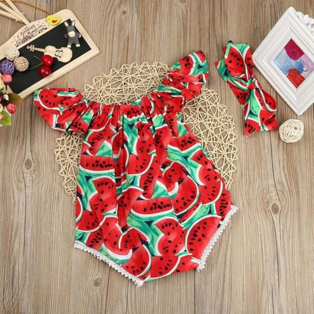 Littlelooks | Tropische Stijl En Draagcomfort - Meisjes Zomersetje