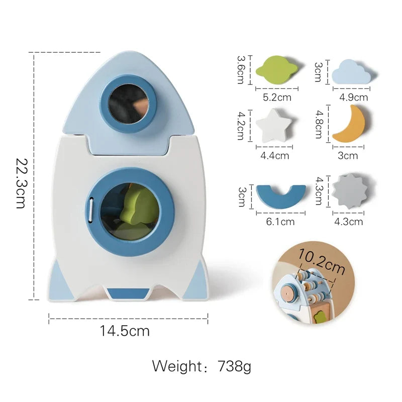 Rocketplay Blocks | Bouw Je Droomraket - Houten Raketset
