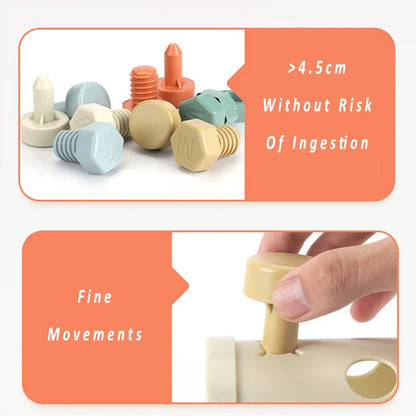 ScrewPlay | Bouw, draai en leer - Montessori schroefspeelgoed