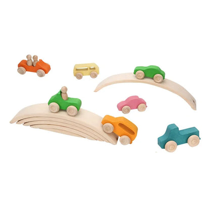 Littleriders | Ontdek En Leer - Houten Auto Set