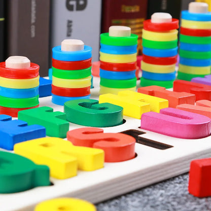 LogicWood | Reken & leesontwikkeling - Educatief houten bordspel