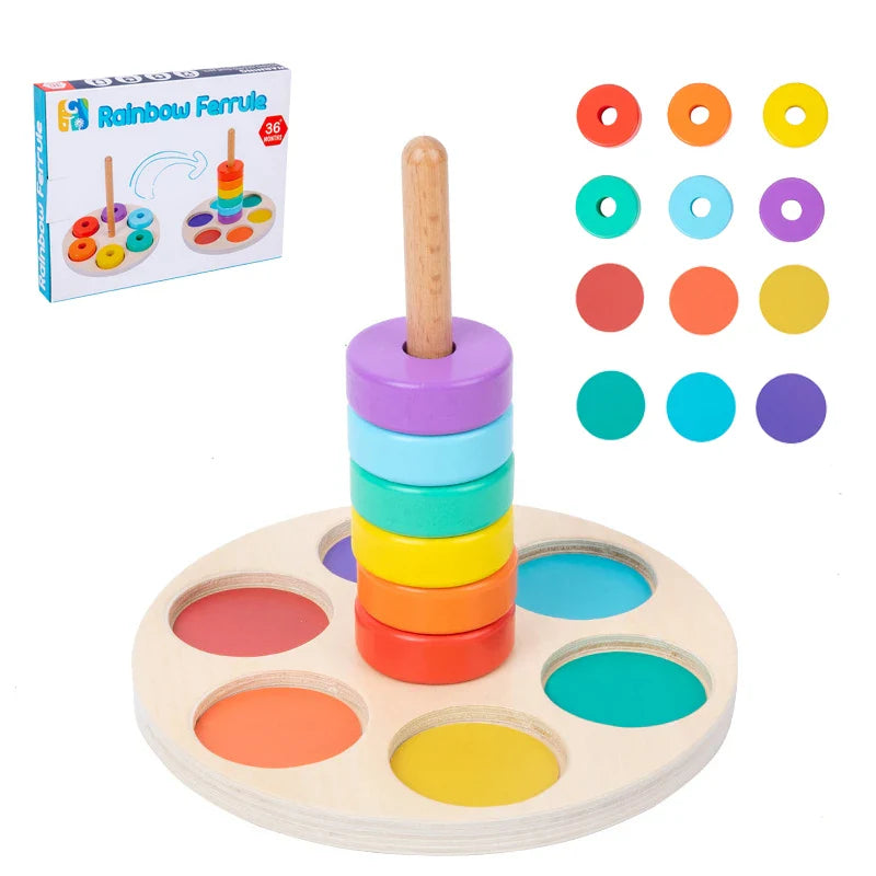 Stackjoy | Kleurrijk Leren Stapelen - Stapelspeelgoed